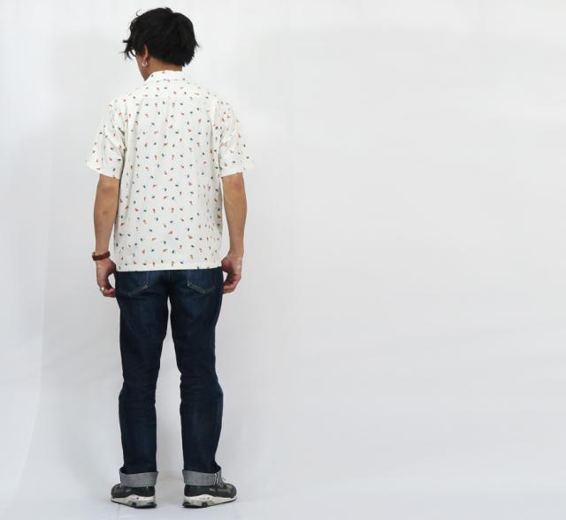 サンサーフ SUN SURF 半袖 コットンツイル レギュラーカラー シャツ アロハ ハワイアン "HULA&PALMTREE"  SS38406