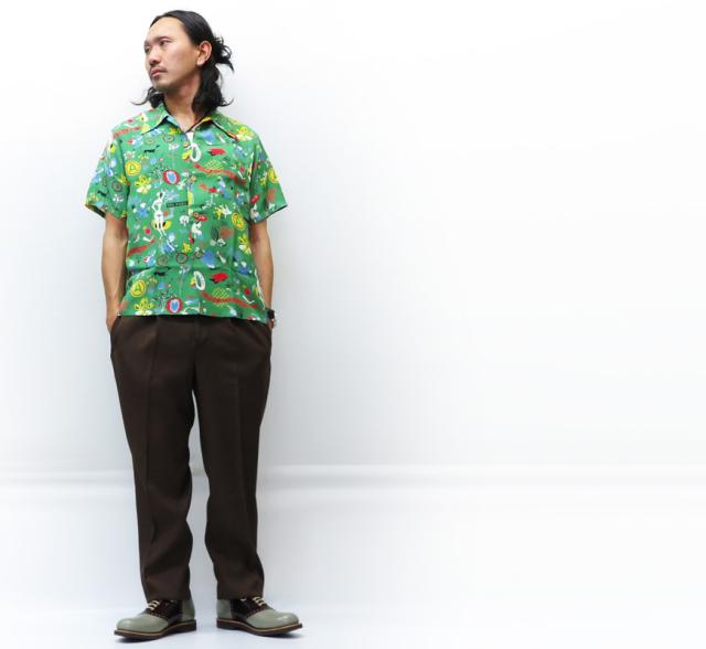 サンサーフ SUN SURF 半袖 レーヨン アロハシャツ ハワイアン