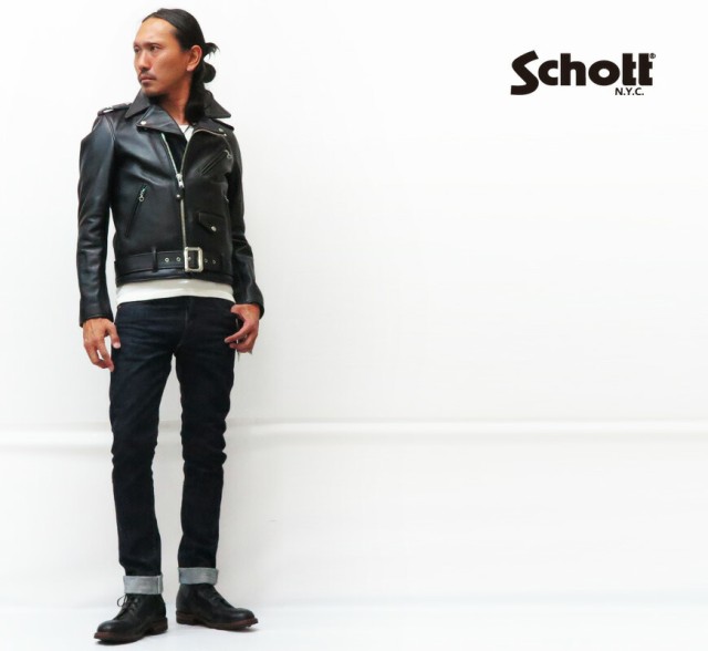 ショット Schott 613UST ONE STAR ダブルライダースレザージャケット