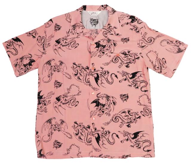 STAR OF HOLLYWOOD スターオブハリウッド × VINCE RAY ヴィンス・レイ 半袖 レーヨン オープンカラー シャツ RETURN OF THE DRAGON アロハシャツ ハワイアンシャツ SH39309 STAR OF HOLLYWOOD スターオブハリウッド × VINCE RAY ヴィンス・レイ