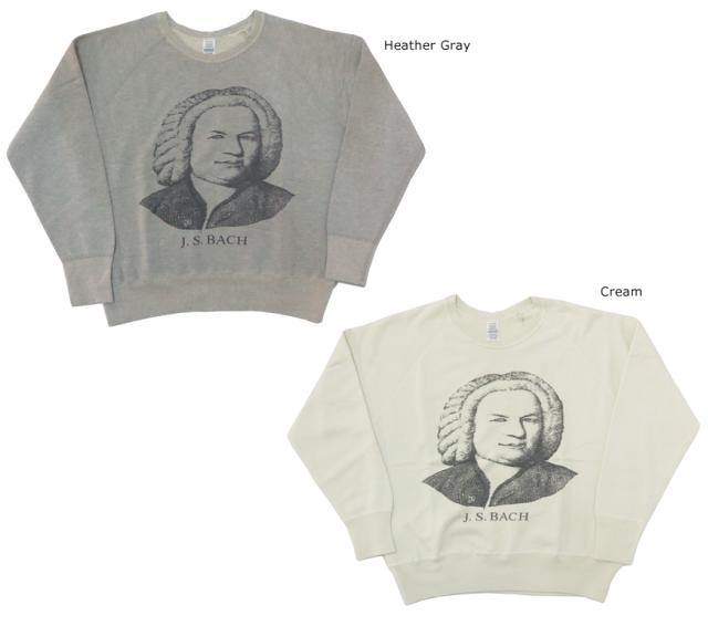ウェアハウス WAREHOUSE クルーネック スウェット 461 FADED J.S.BACH ユーズドウォッシュ 2ND-HAND  バッハ