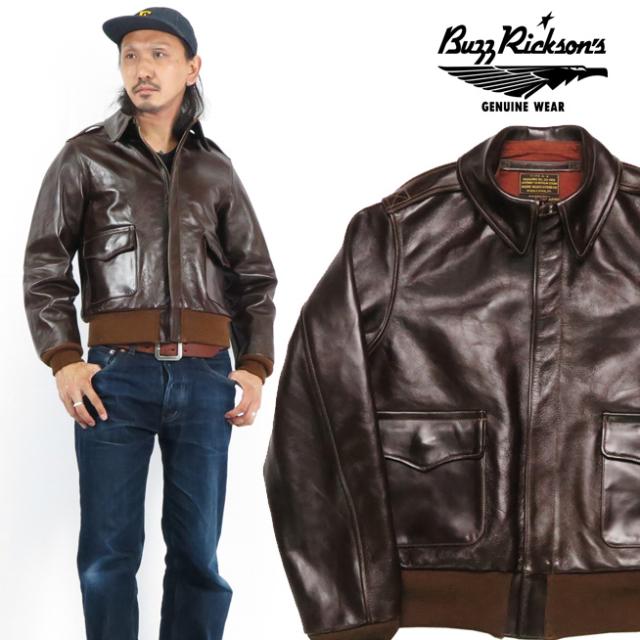 バズリクソンズ Buzz Ricksons A-2 フライトジャケット ROUGHWEAR CLOTHING CO. ANILINE HAND FINISHED BR80593の通販は 115,500円