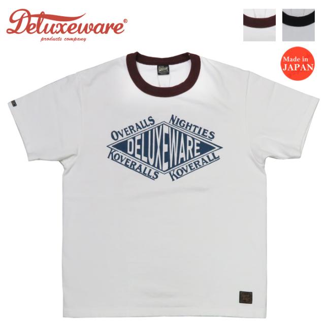 デラックスウェア DELUXEWARE 半袖 リンガーネック Ｔシャツ SQ.DELUXE 吊り編み ユニオンスペシャル DXT(BRGX)シリーズ BRGX-23E