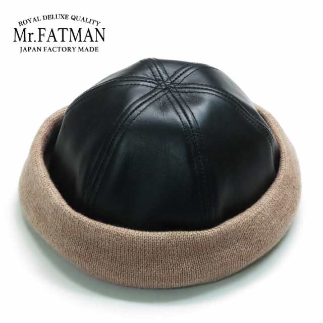 Mr.FATMANミスターファットマン 茶芯レザー フィッシャーマン キャップ WHISKERY 牛革 5224011