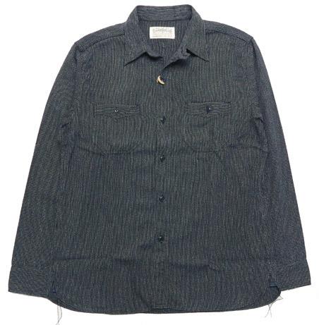 シュガーケーン SUGAR CANE フィクションロマンス 6.5oz インディゴ ビーチクロス ワーク シャツ 長袖 SC28283