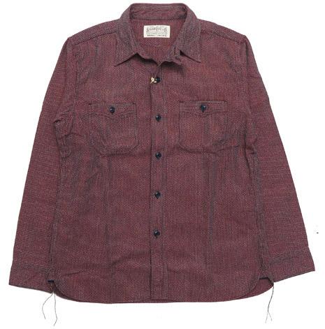 シュガーケーン SUGAR CANE フィクションロマンス 6.5oz インディゴ ビーチクロス ワーク シャツ 長袖 SC28283