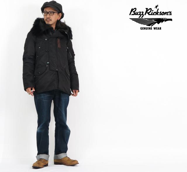 バズリクソンズ Buzz Ricksons WILLIAM GIBSON BLACK N-3B SLENDER 