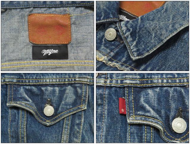 FULLCOUNT × MYne フルカウント × マイン リメイク デニム ジャケット Switching Denim Jacket "More Than Real" #G08FC101 13.7oz ジンバブエコットン