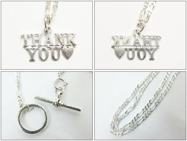 GLAD HAND JEWERLY グラッドハンド チェーン&トップ 「THANK YOU