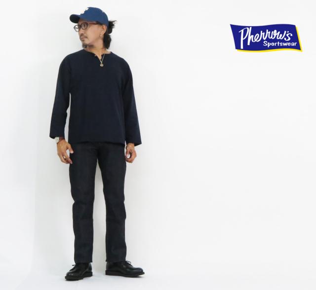 フェローズ Pherrow's 441SW スリム テーパード ジーンズ 13.5oz デニム ジーパン Ｇパン スターチドウォッシュ ワンウォッシュ 28~36インチ