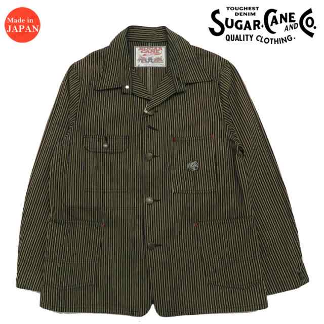 SUGAR CANE シュガーケーン 11oz ブラウンリバティストライプ ワーク