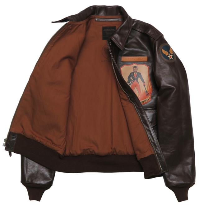 トイズマッコイ TOYS McCOY A-2 レザー フライトジャケット J.A.DUBOW 839TH BS SHOO SHOO BABY!  ホースハイド 馬革 TMJ2202