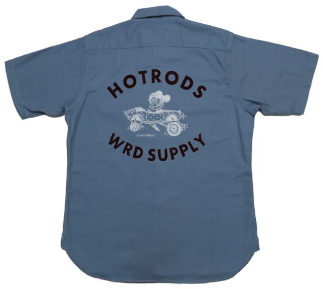WEIRDO ウィアード 半袖 ワークシャツ 「WRD SUPPLY」 フロッキープリント GLAD HAND グラッドハンド WRD-22-SS-17_2