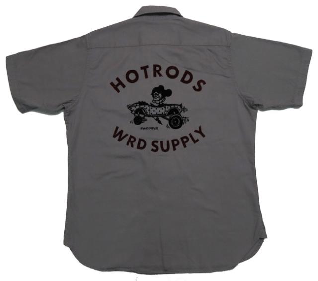 WEIRDO ウィアード 半袖 ワークシャツ 「WRD SUPPLY」 フロッキープリント GLAD HAND グラッドハンド WRD-22-SS-17_4