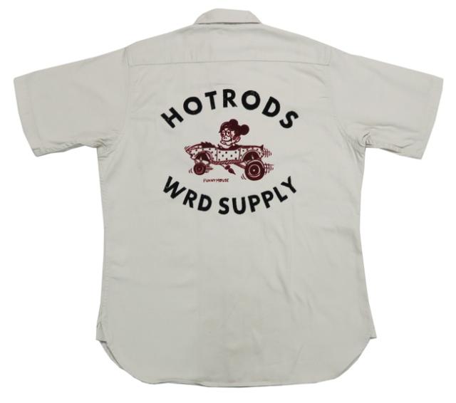 WEIRDO ウィアード 半袖 ワークシャツ 「WRD SUPPLY」 フロッキープリント GLAD HAND グラッドハンド WRD-22-SS-17_6