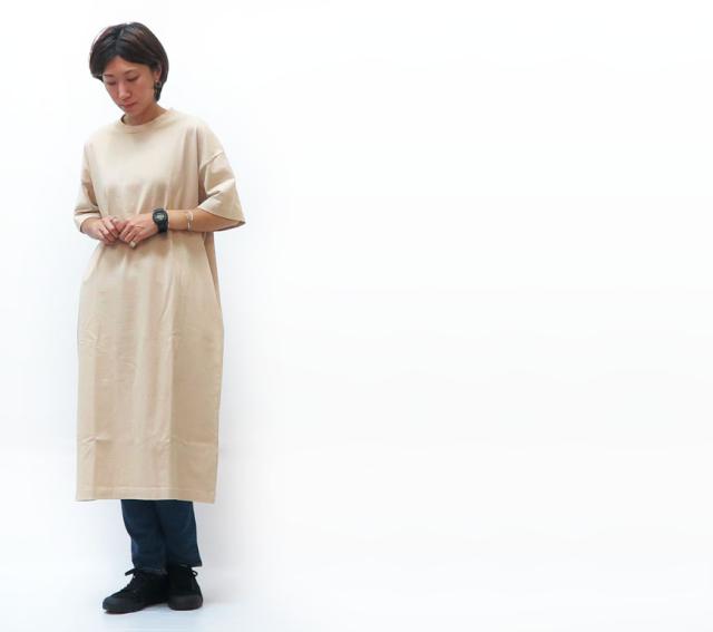 Allumer アリュメール 半袖 オーバーサイズ 天竺 ドレス Tシャツ レディース 8155218