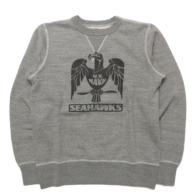 バズリクソンズ BUZZ RICKSON'S セットイン クルーネック スウェット "U.S.NAVY SEAHAWKS" ミリタリー 長袖  BR69631【2025年秋冬新作】