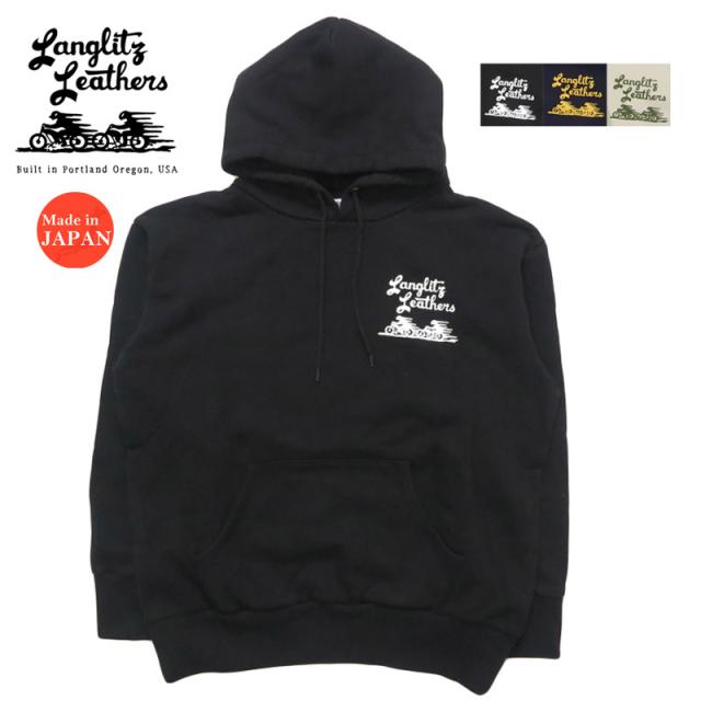 ラングリッツレザーズ Langlitz Leathers プルオーバー スウェット パーカー 裏起毛 Hooded Sweat Shirts LLC-012 TypeA