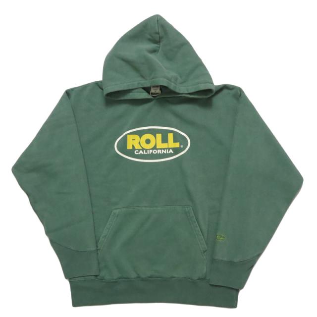 バーンズ BARNS 長袖 プルオーバー スウェット パーカー アスレチック プリントフーディー  "ROLL" ピグメント染め 裏起毛 BR-25466【2025年秋冬新作】