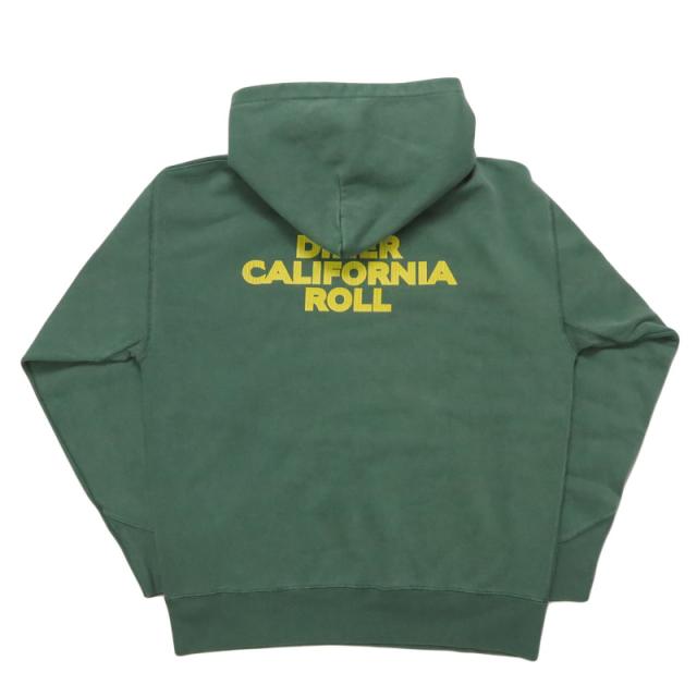 バーンズ BARNS 長袖 プルオーバー スウェット パーカー アスレチック プリントフーディー  "ROLL" ピグメント染め 裏起毛 BR-25466【2025年秋冬新作】