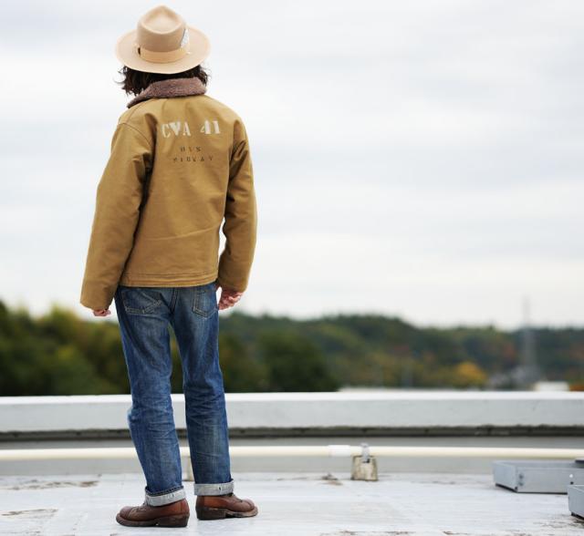 バズリクソンズ Buzz Rickson's デッキジャケット N-1 ステンシルプリント "MIDWAY" NAVAL CLOTHING  DEMOTEX-ED BR15766 【2025年秋冬新作】