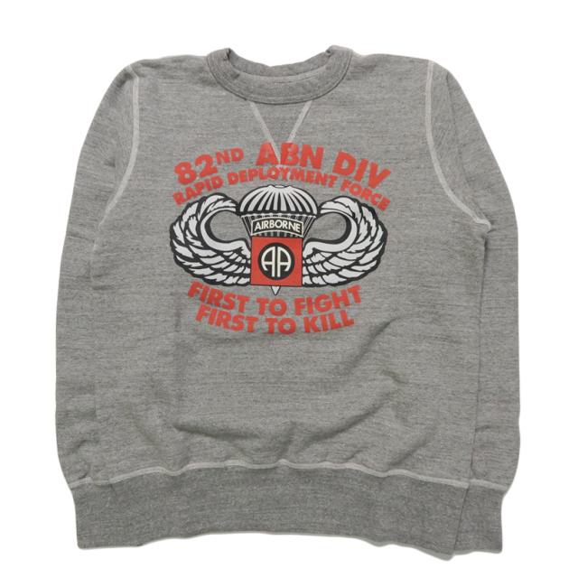 バズリクソンズ BUZZ RICKSON'S セットインクルー スウェット "82nd AIRBORNE DIVISION" ミリタリー長袖 クルーネック BR69633_1