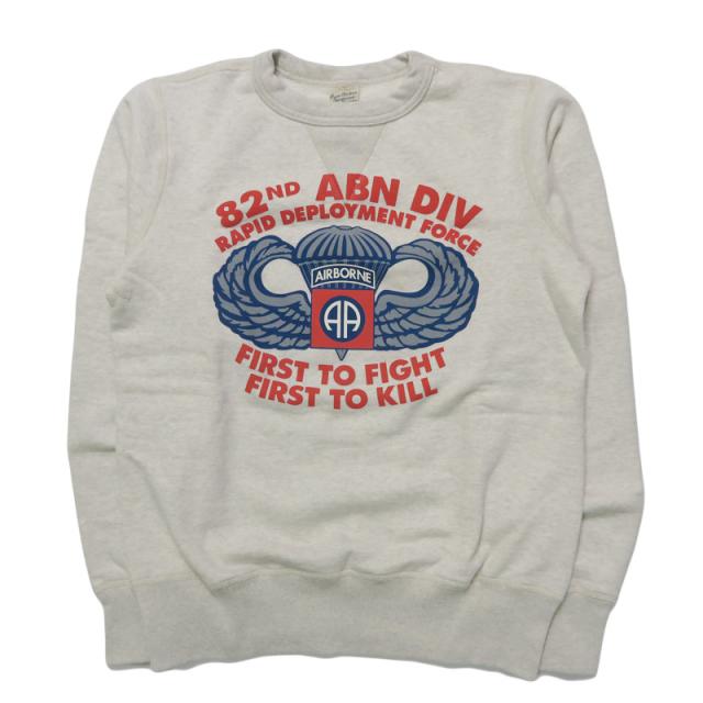 バズリクソンズ BUZZ RICKSON'S セットインクルー スウェット "82nd AIRBORNE DIVISION" ミリタリー長袖 クルーネック BR69633_3