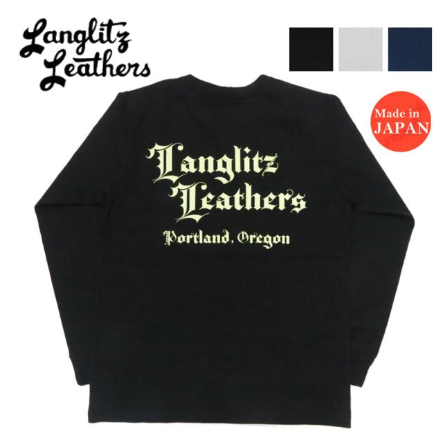 ラングリッツレザーズ Langlitz Leathers 長袖 Tシャツ ロゴプリント 日本製 LLC-004 LL311