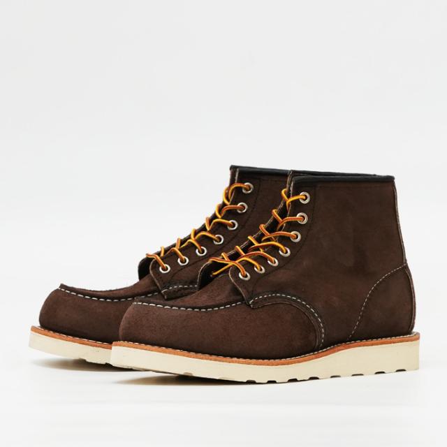 REDWING レッドウィング 6" クラシックモックトゥ ワークブーツ チョコレート・ミュールスキナー・ラフアウト 6" Classic Moc Style No.8836_1