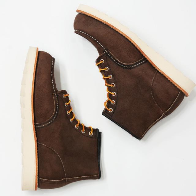 REDWING レッドウィング 6" クラシックモックトゥ ワークブーツ チョコレート・ミュールスキナー・ラフアウト 6" Classic Moc Style No.8836_4