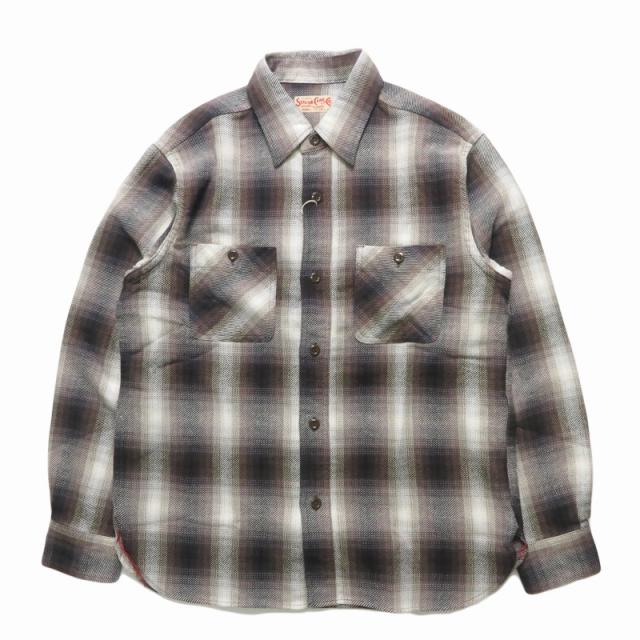 シュガーケーン SUGAR CANE 長袖 ツイルチェックワークシャツ TWILL CHECK WORK SHIRT SC29561_1