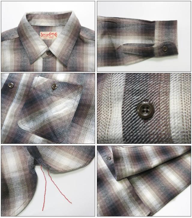 シュガーケーン SUGAR CANE 長袖 ツイルチェックワークシャツ TWILL CHECK WORK SHIRT SC29561_8