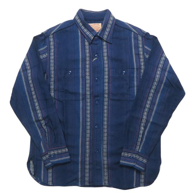 シュガーケーン SUGAR CANE 長袖 ネイティブアメリカン ワーク シャツ NATIVE AMERICAN INDIGO DOBBY WORK SHIRT SC29579_1