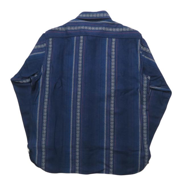 シュガーケーン SUGAR CANE 長袖 ネイティブアメリカン ワーク シャツ NATIVE AMERICAN INDIGO DOBBY WORK SHIRT SC29579_2