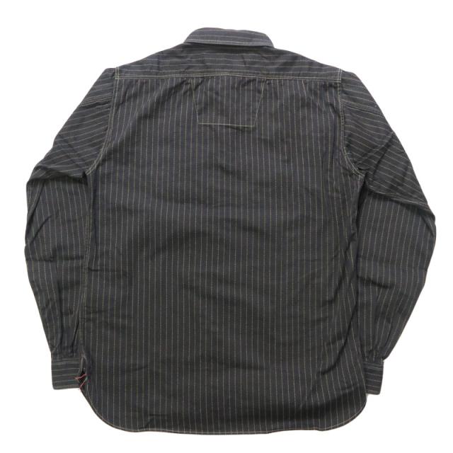 シュガーケーン SUGAR CANE 長袖 ワークシャツ ブラックウォバッシュストライプ  FICTION ROMANCE 8.5oz. BLACK WABASH STRIPE WORK SHIRT SC29585 【2025年秋冬新作】