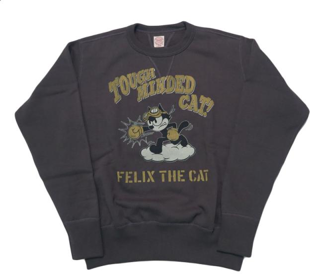 トイズマッコイ TOYS McCOY 長袖 クルーネック スウェット ヘヴィ—ウェイト FELIX THE CAT "TOUGH MINDED CAT!" フェリックス TMC2547_1