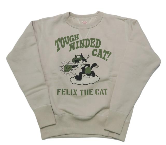 トイズマッコイ TOYS McCOY 長袖 クルーネック スウェット ヘヴィ—ウェイト FELIX THE CAT "TOUGH MINDED CAT!" フェリックス TMC2547_3