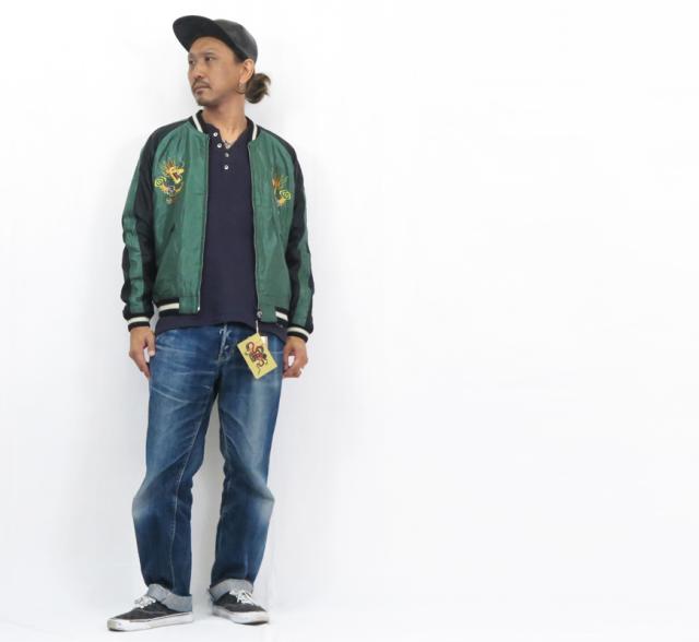 テーラー東洋 テイラー東洋 Tailor Toyo 2TONE ベロア × サテン スカジャン TIGER HEAD × GOLD DRAGON ジャケット TT15795_12