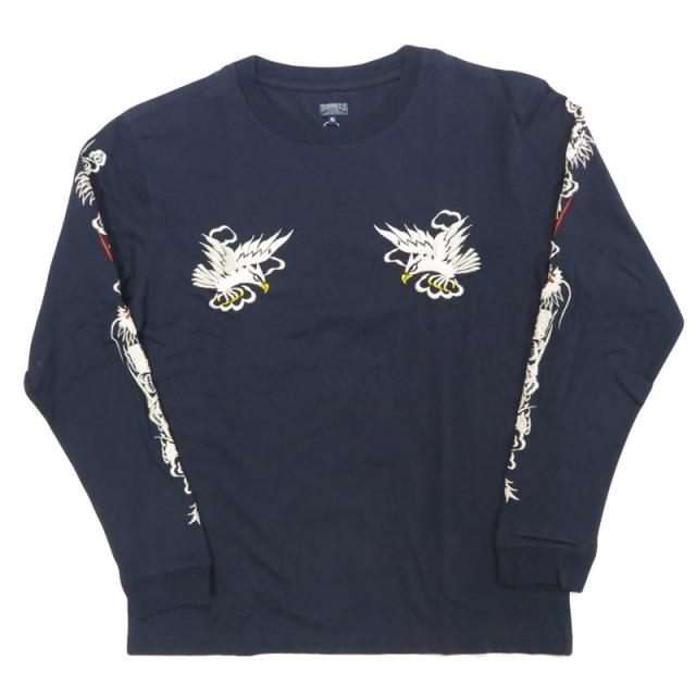 テーラー東洋 Tailor Toyo 長袖 スカ刺繍 Tシャツ LONG SLEEVE SUKA T-SHIRT EMBROIDERED “EAGLE” テイラー東洋 TT69647【2025年秋冬新作】