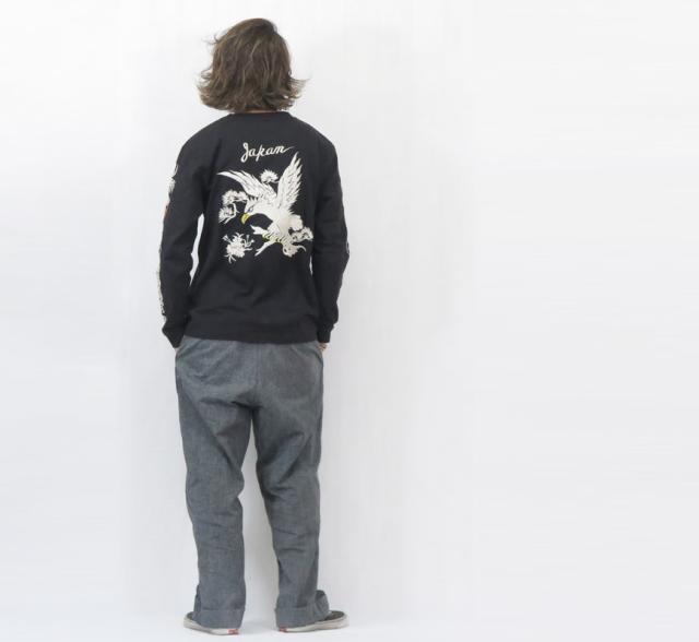 テーラー東洋 Tailor Toyo 長袖 スカ刺繍 Tシャツ LONG SLEEVE SUKA T-SHIRT EMBROIDERED “EAGLE” テイラー東洋 TT69647【2025年秋冬新作】