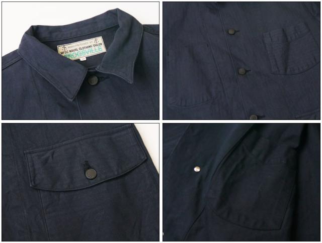 SUGAR CANE シュガーケーン ミスターフリーダム インディゴ ヘリンボーン カバーオール "FROGSMAN" Mister Freedom SC14837