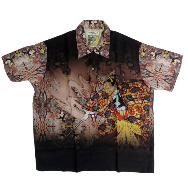 サンサーフ SUN SURF × 月岡芳年 SPECIAL EDITION “NEW STORY” 半袖 レーヨン ハワイアンシャツ日本の意匠 アロハシャツ SS39532_1