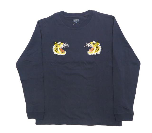 テーラー東洋 Tailor Toyo 長袖 スカ刺繍 Tシャツ LONG SLEEVE SUKA T-SHIRT EMBROIDERED “TIGER” テイラー東洋 TT69649【2025年秋冬新作】