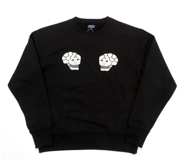 テーラー東洋 Tailor Toyo 長袖 スカ刺繍 クルーネック スウェットSUKA CREW SWEAT EMBROIDERED “SKULL & SNAKE” テイラー東洋 TT69650_1
