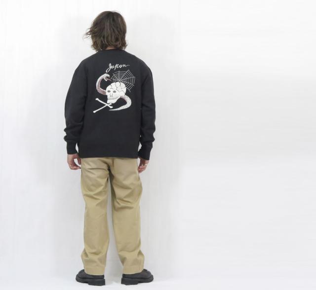 テーラー東洋 Tailor Toyo 長袖 スカ刺繍 クルーネック スウェットSUKA CREW SWEAT EMBROIDERED “SKULL & SNAKE” テイラー東洋 TT69650_10