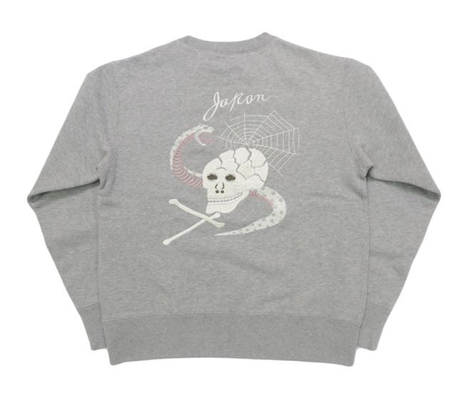 テーラー東洋 Tailor Toyo 長袖 スカ刺繍 クルーネック スウェットSUKA CREW SWEAT EMBROIDERED “SKULL & SNAKE” テイラー東洋 TT69650_4