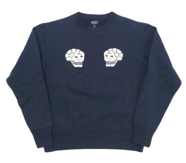 テーラー東洋 Tailor Toyo 長袖 スカ刺繍 クルーネック スウェットSUKA CREW SWEAT EMBROIDERED “SKULL & SNAKE” テイラー東洋 TT69650_5
