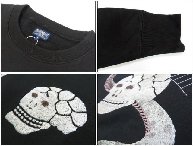 テーラー東洋 Tailor Toyo 長袖 スカ刺繍 クルーネック スウェットSUKA CREW SWEAT EMBROIDERED “SKULL & SNAKE” テイラー東洋 TT69650_8