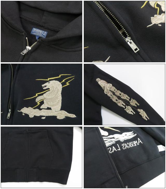 テーラー東洋 Tailor Toyo 長袖 スカ刺繍 ジップパーカー　SUKA ZIP PARKA EMBROIDERED “ALASKA”  テイラー東洋 TT69652【2025年秋冬新作】