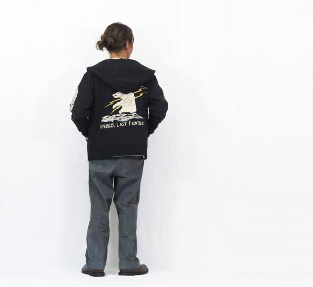 テーラー東洋 Tailor Toyo 長袖 スカ刺繍 ジップパーカー　SUKA ZIP PARKA EMBROIDERED “ALASKA”  テイラー東洋 TT69652【2025年秋冬新作】